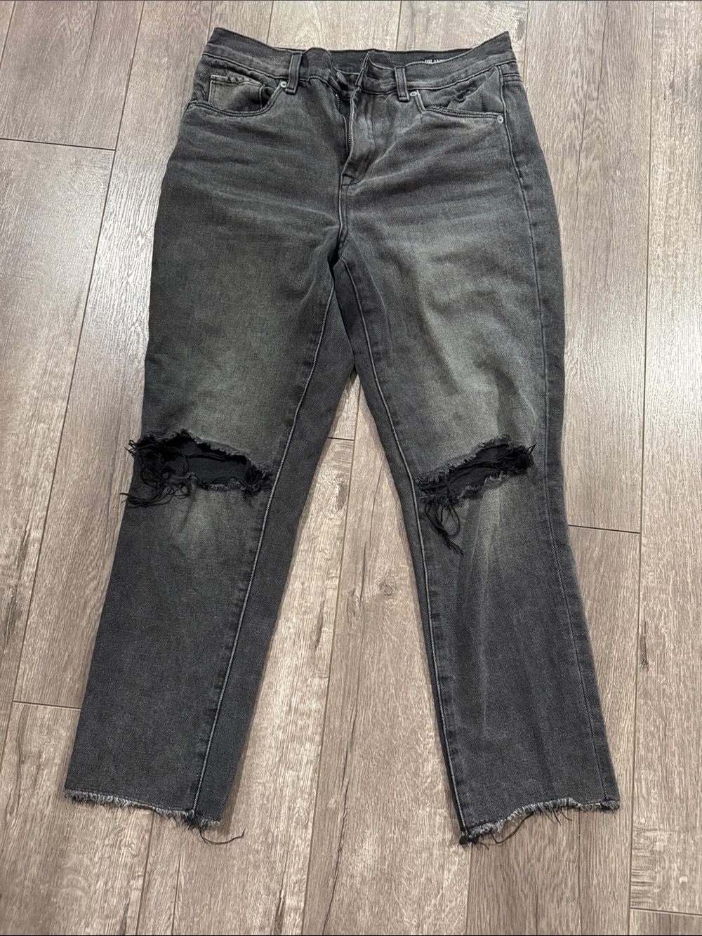 Blank NYC Under My Thumb Madison Distressed Fray Crop Skinny Jeans 28 - Picture 2 of 4